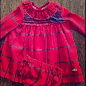 Jose Varon Girls Dress/Bloomers Set